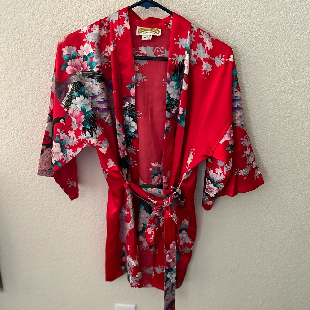 Silky Kimono Style Robe